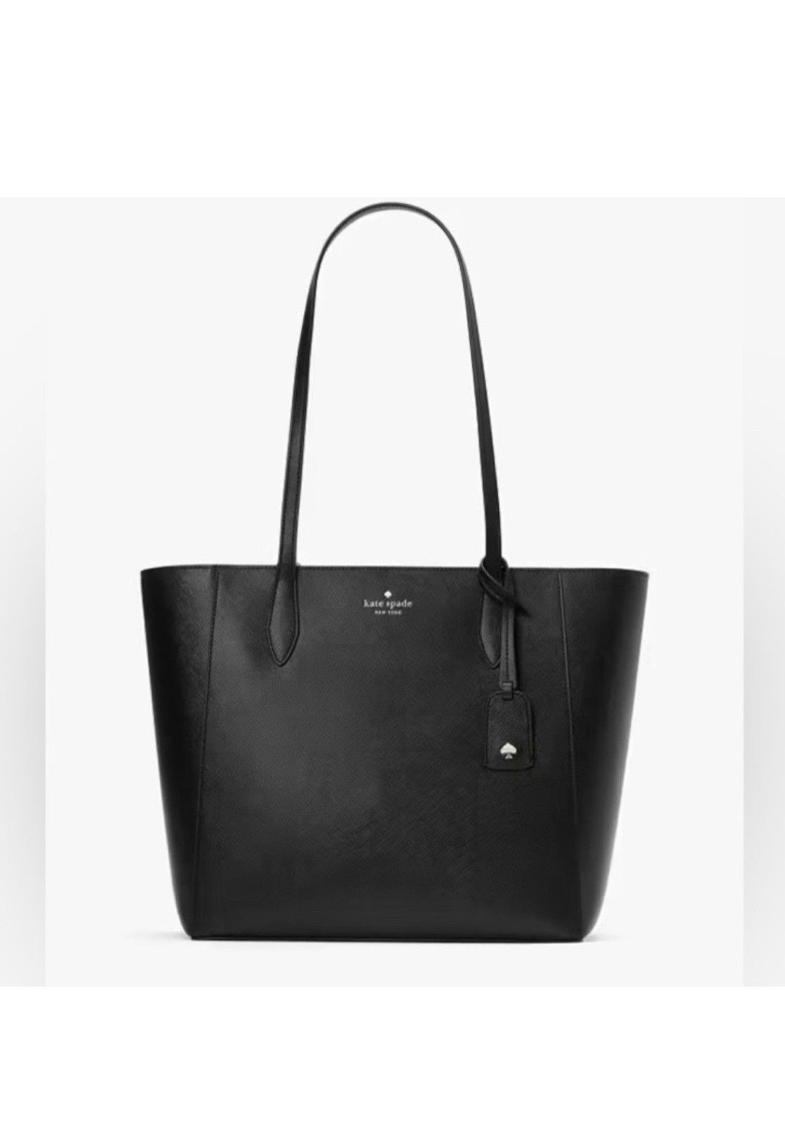 Kate Spade New York Black Large Tote Bag Gold Hardware Lined Inner Pockets