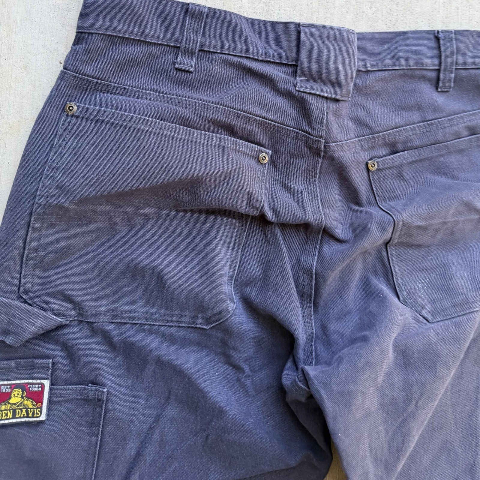 Vintage Ben Davis Double Knee Carpenter Pants 34 Baggy Y2K Workwear