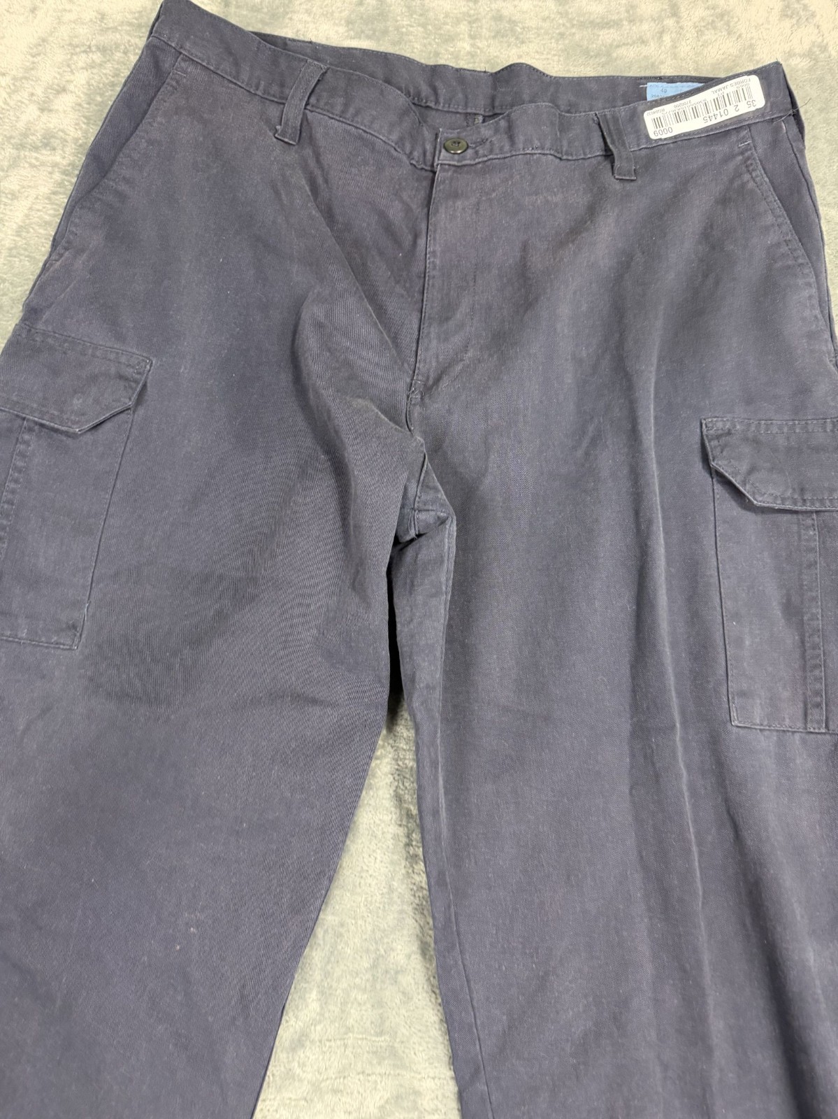 Cintas ComfortFlex Mens Navy Blue Cargo Work Pants Size 40