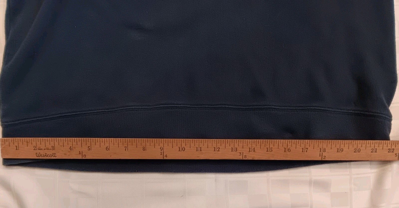 Men’s Lands’ End Navy Blue XL 1/4 Zip Pullover Sweater 100% Baumwolle/Cotton