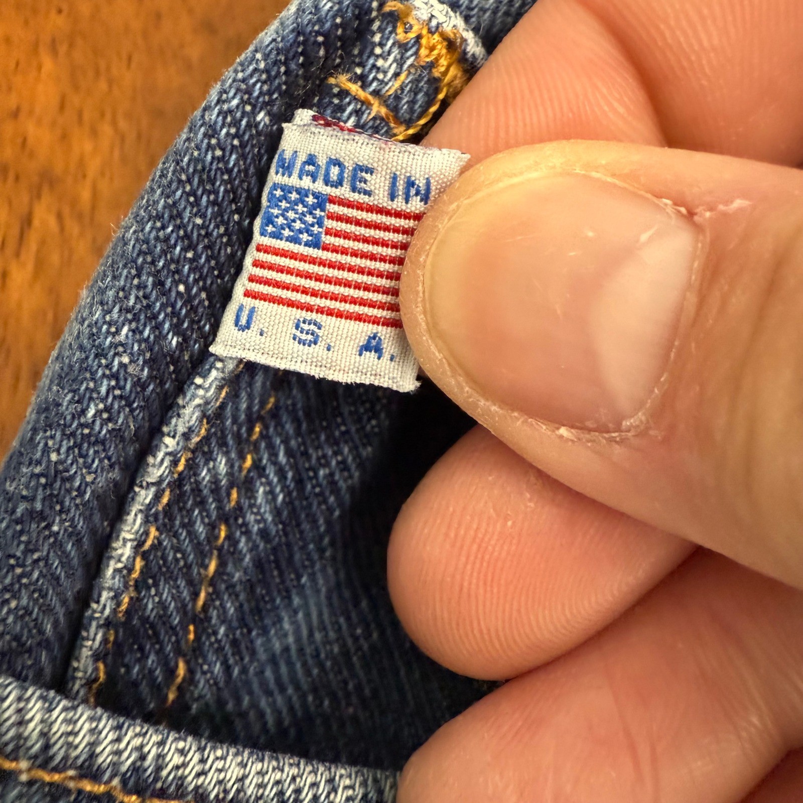All American Clothing Co Mens Blue Denim Jeans Style AAC101D Cut 5470 40×30