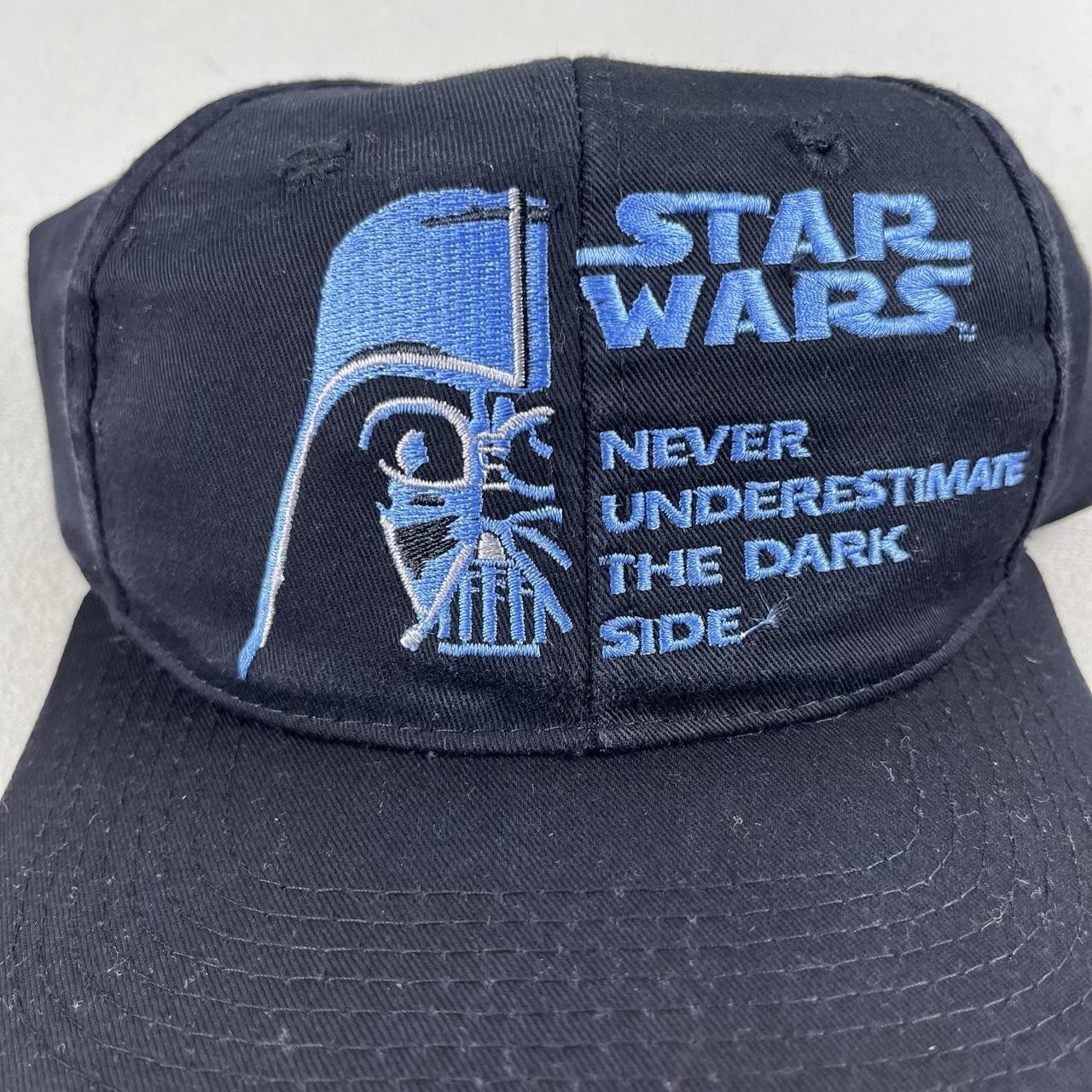 Vintage Star Wars Hat Snapback Black Darth Vader Dark Side Lucasfilm 90s 1996