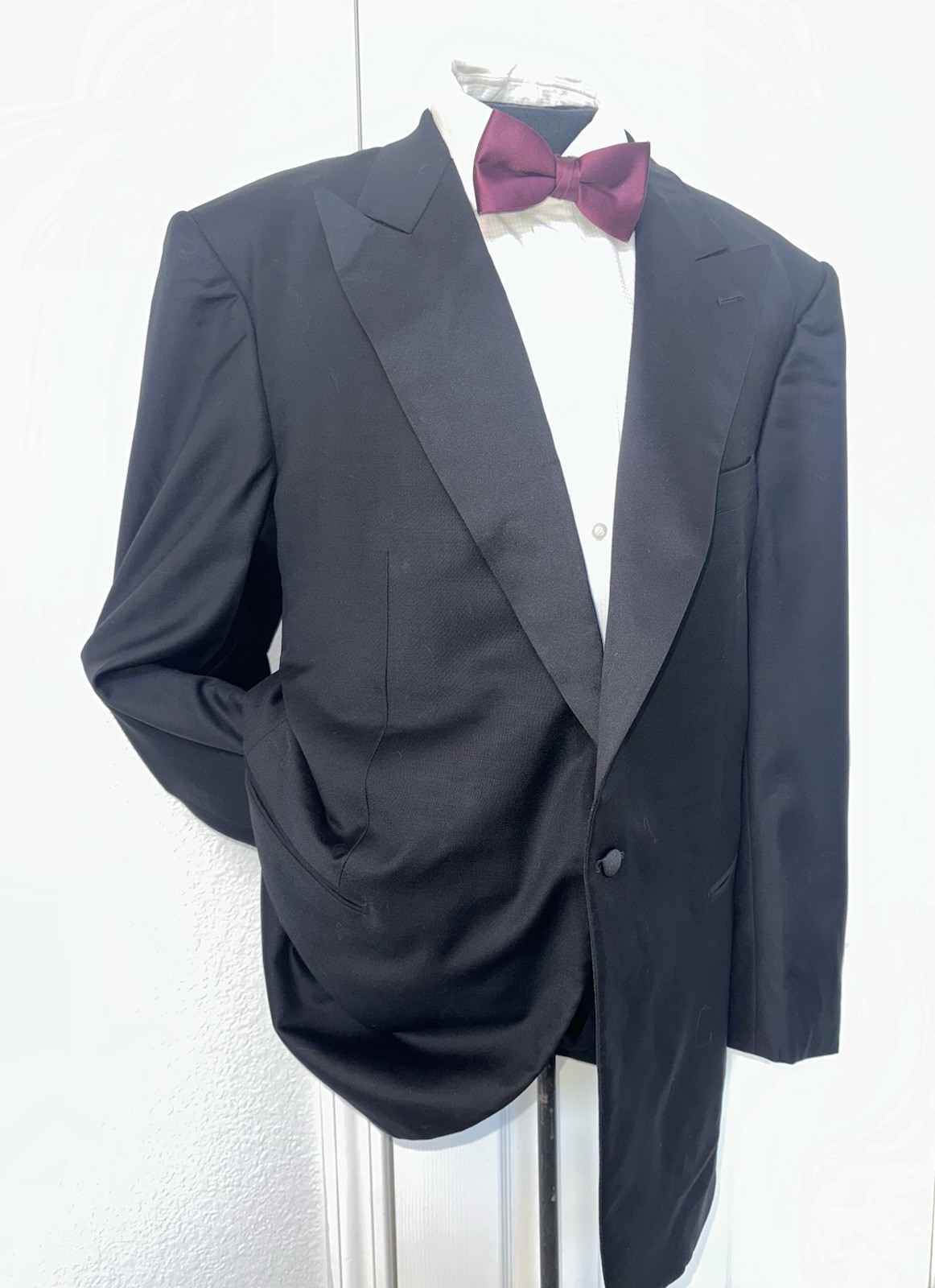 Superb Ermenegildo Zegna One Button Peak Lapels Men Tuxedo Jacket 50 R