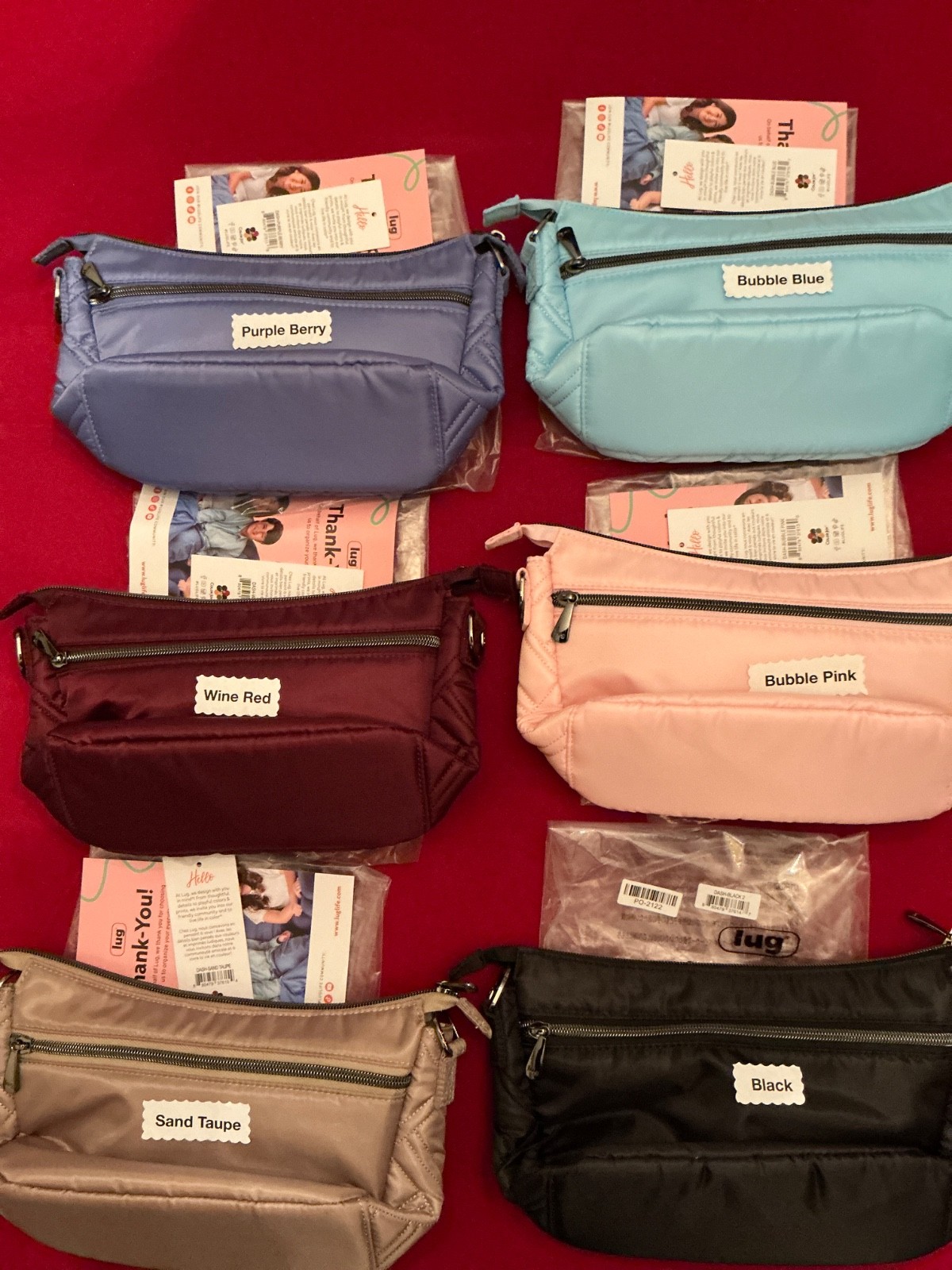 Lug Dash NWT 6 colors to choose from