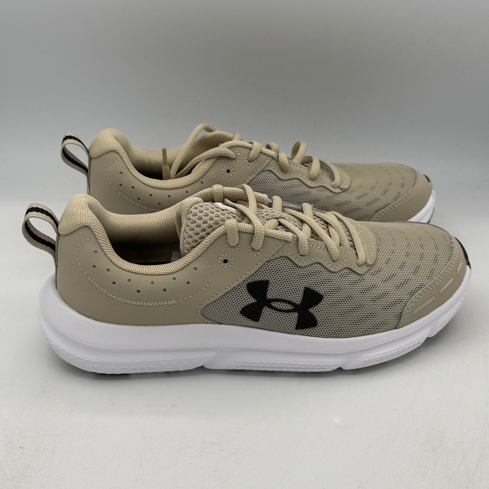 Under Armour Charged Assert 10 Mens Running Shoes Size 8 Brown Tan 3026175-289