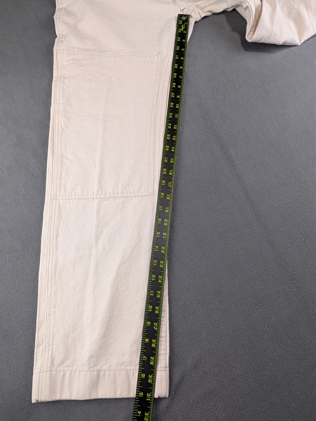 Todd Snyder Carpenter Pants Mens 33×32 Relaxed Natural Cotton Herringbone NWOT