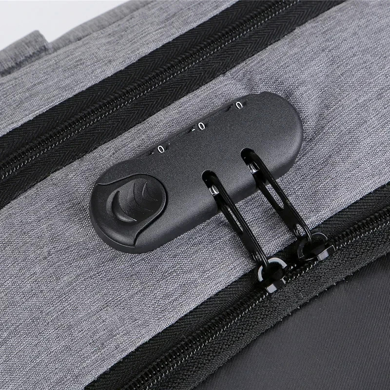 Anti theft Laptop Backpack USB Charging Travel Bag Hidden Zippers TSA approved