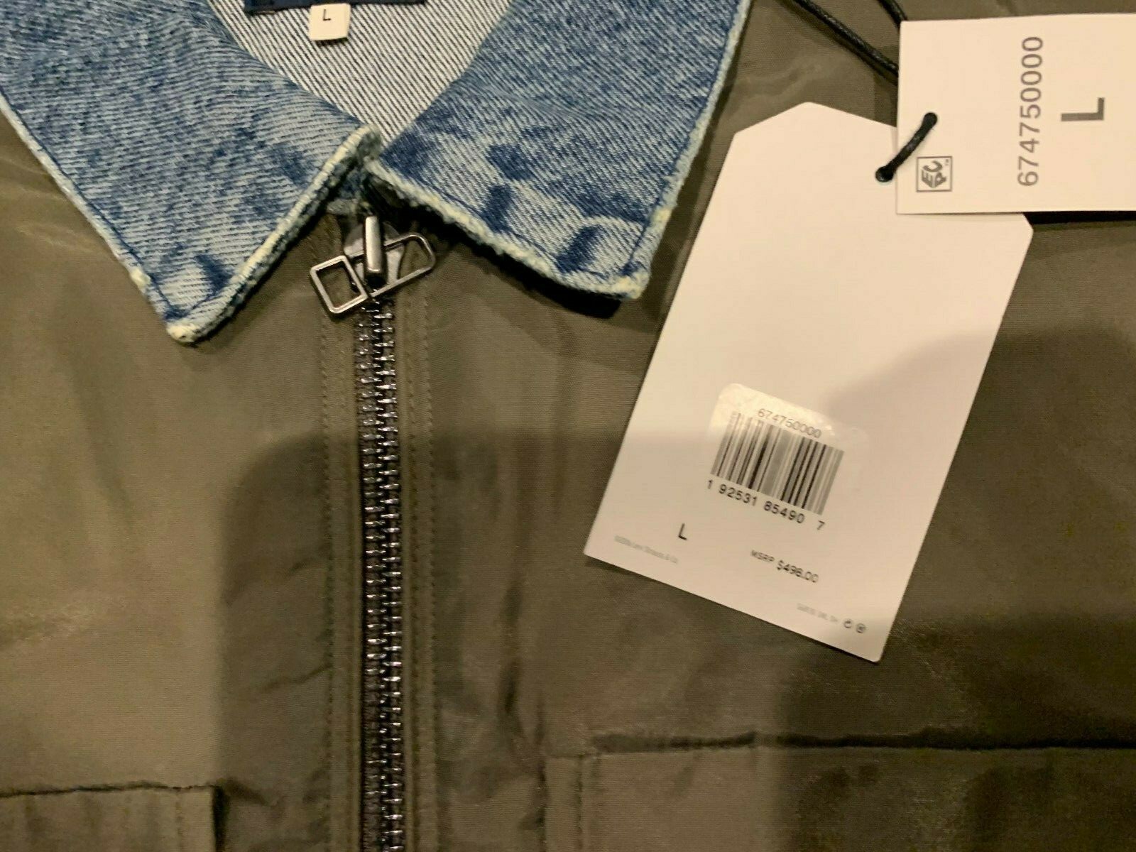 Levi’s Made & Crafted Spliced Bomber Trucker Jacket Men’s Large NWT RT$498 B12