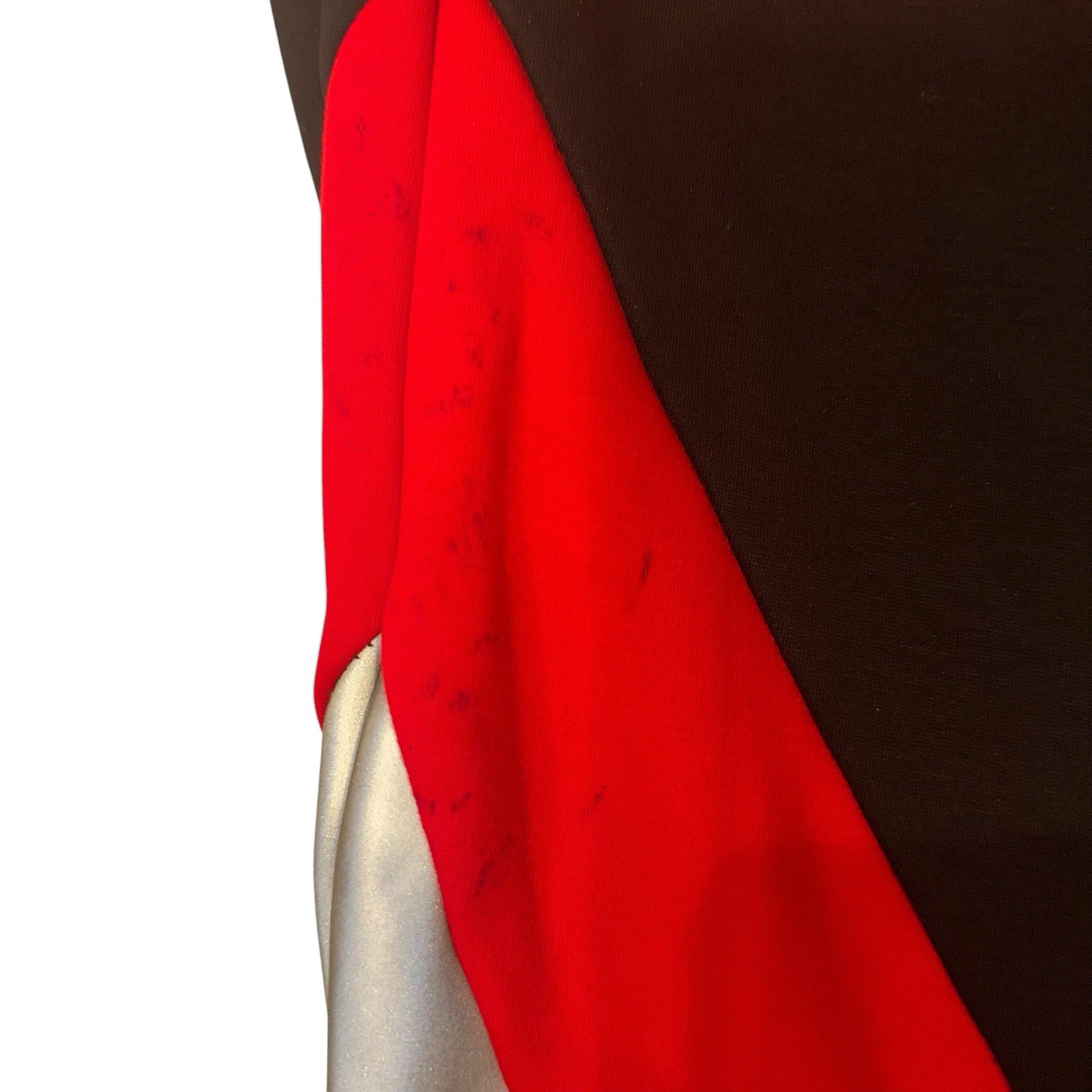 I AM GIA Red Black Silver Reflective Colorblock Hoodie Sweats Set Size XS NWT