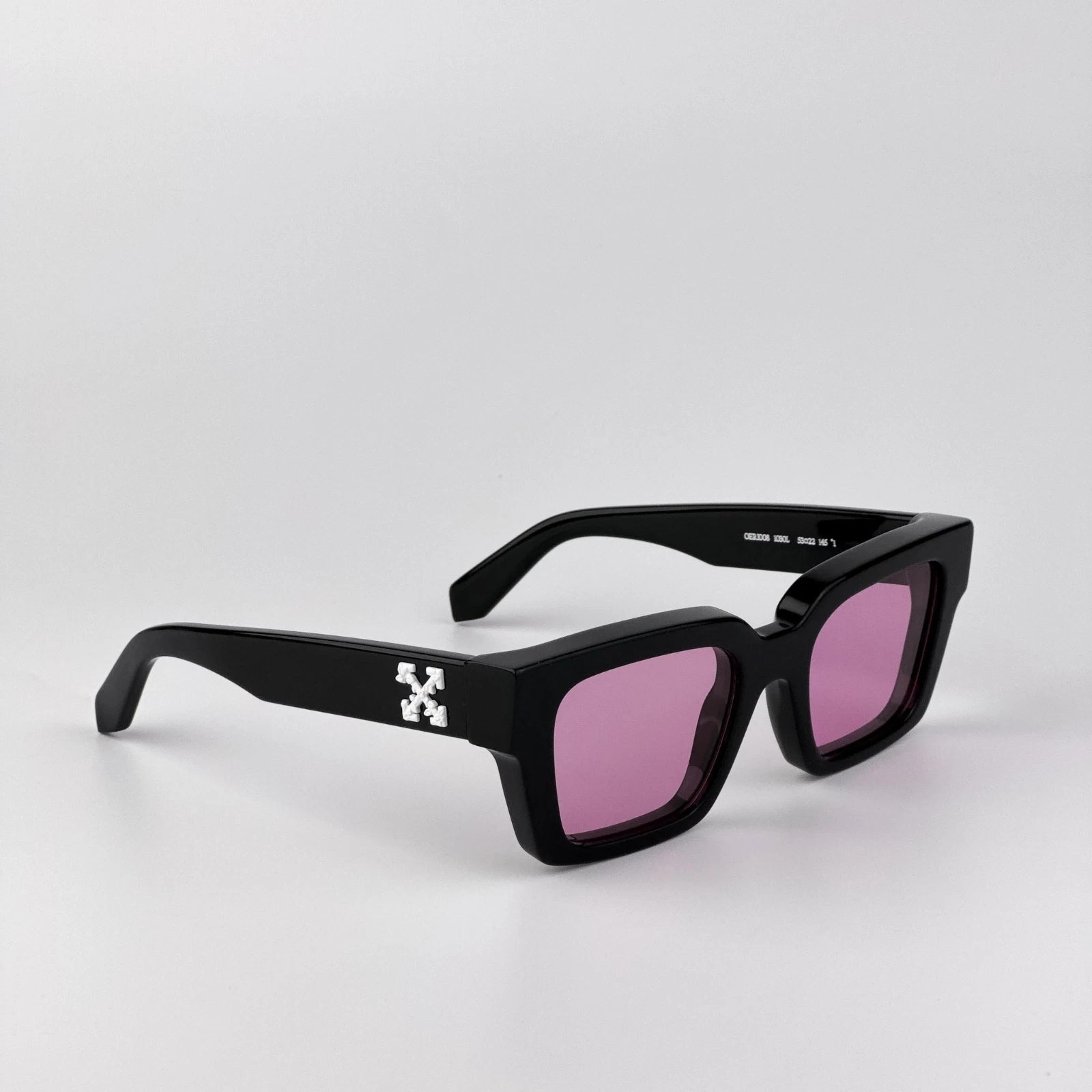 Off-White Men Sunglasses Black Pink Square OERI008 VIRGIL 1030 NEW AUTHENTIC