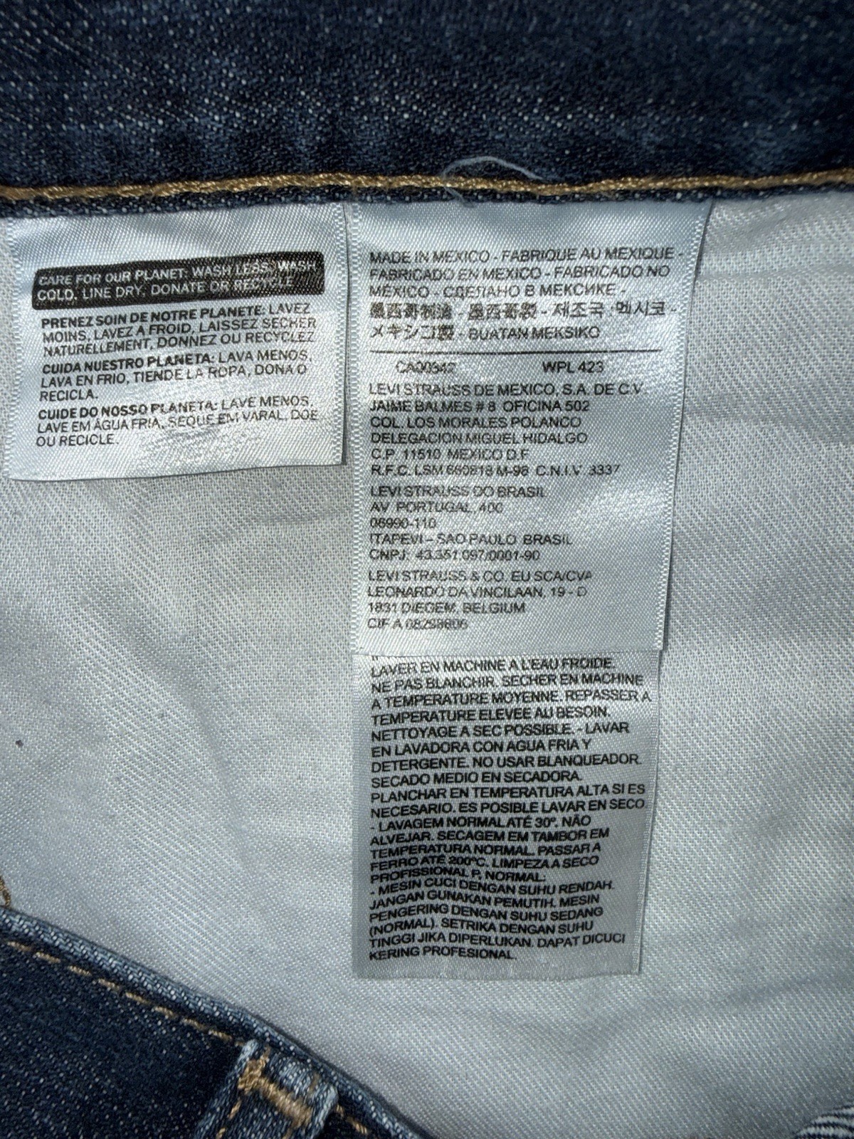 Levis 505 Jeans Mens Regular Fit Straight Dark Stonewash Color Size 38×32