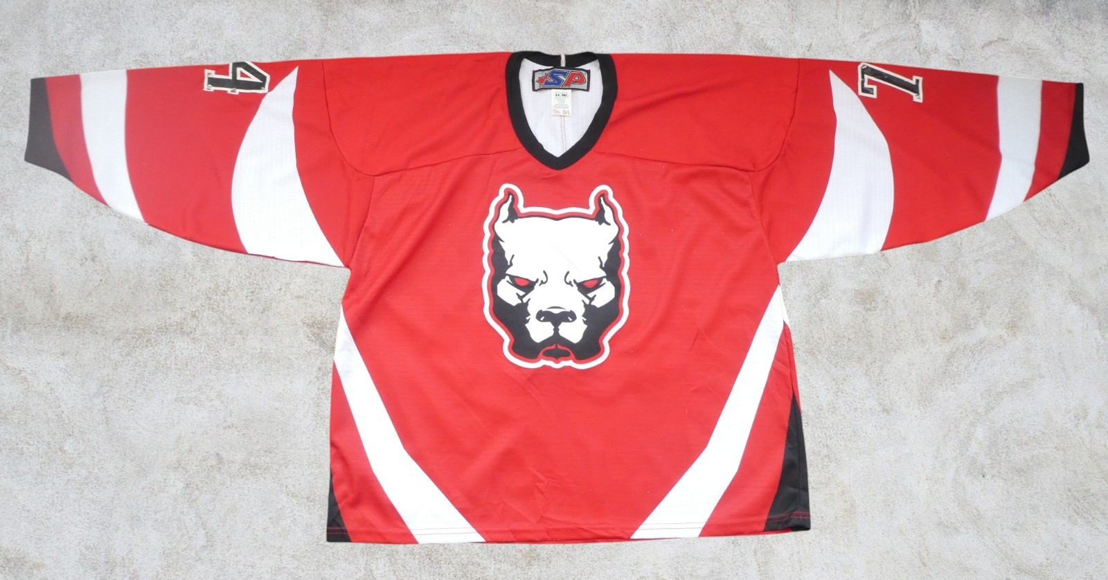 Large Mens Pitbull #74 Ice Hockey Jersey SP (Canada)