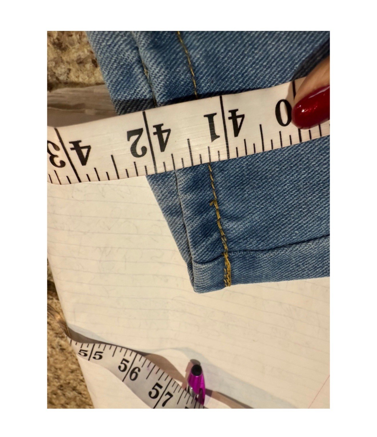 Jeans Distressed Blue Straight High Rise Plus Cotton Blend Denim Pockets 395