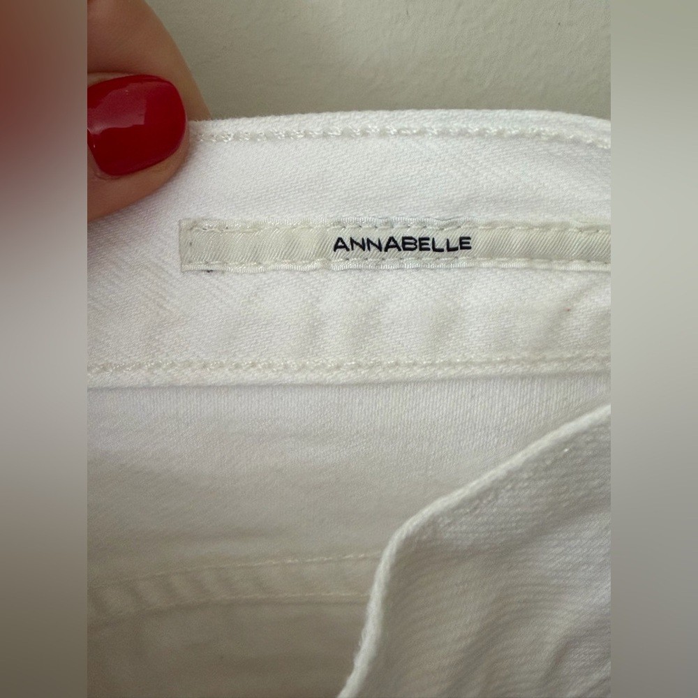 🤍 CITIZENS OF HUMANITY “Annabelle” Cutoff White Denim Shorts – Size 27 🤍