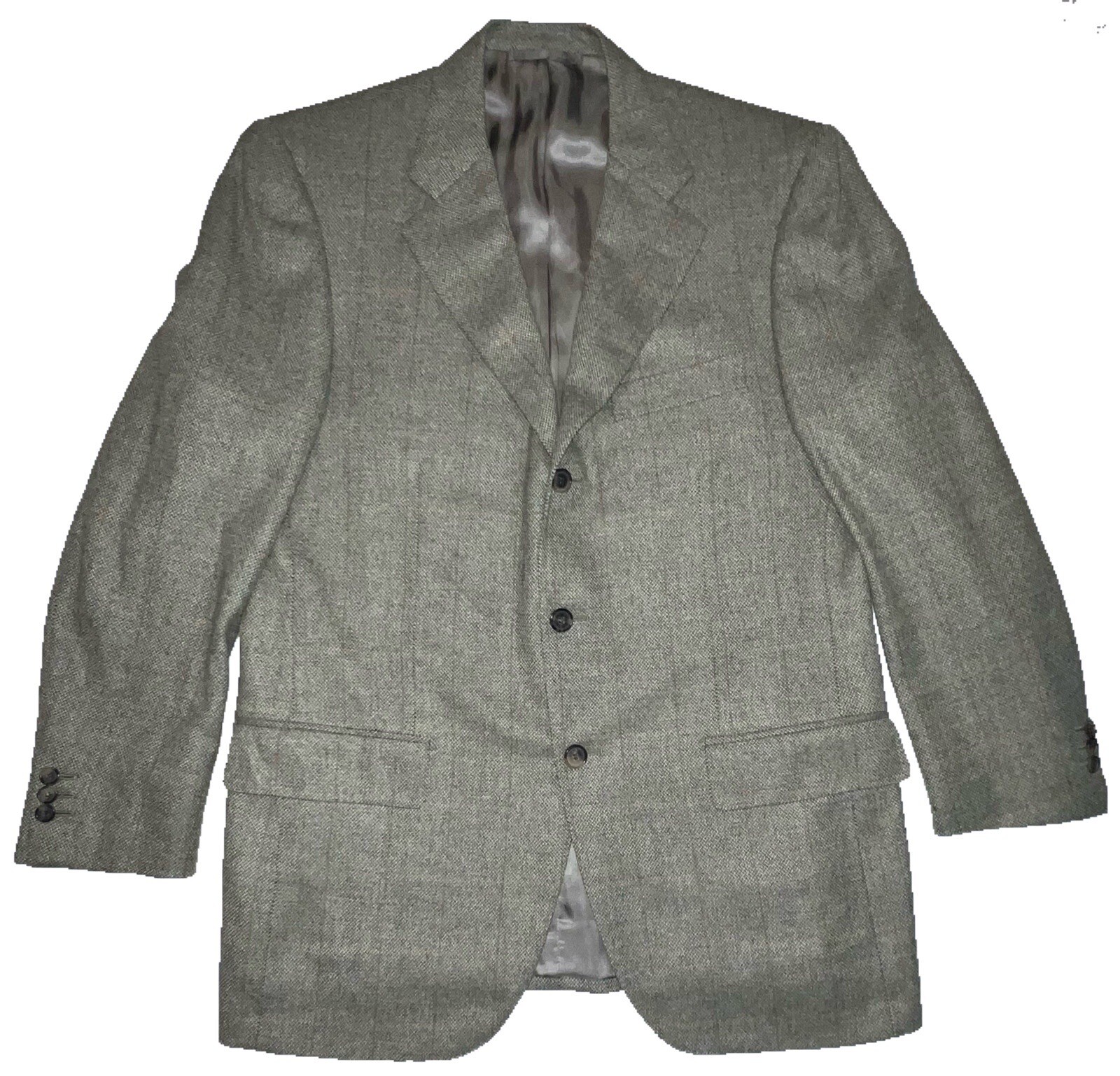 DORIANI Pure Cashmere 3/2 Roll Windowpane Sport Coat Jacket Working Cuffs 42R