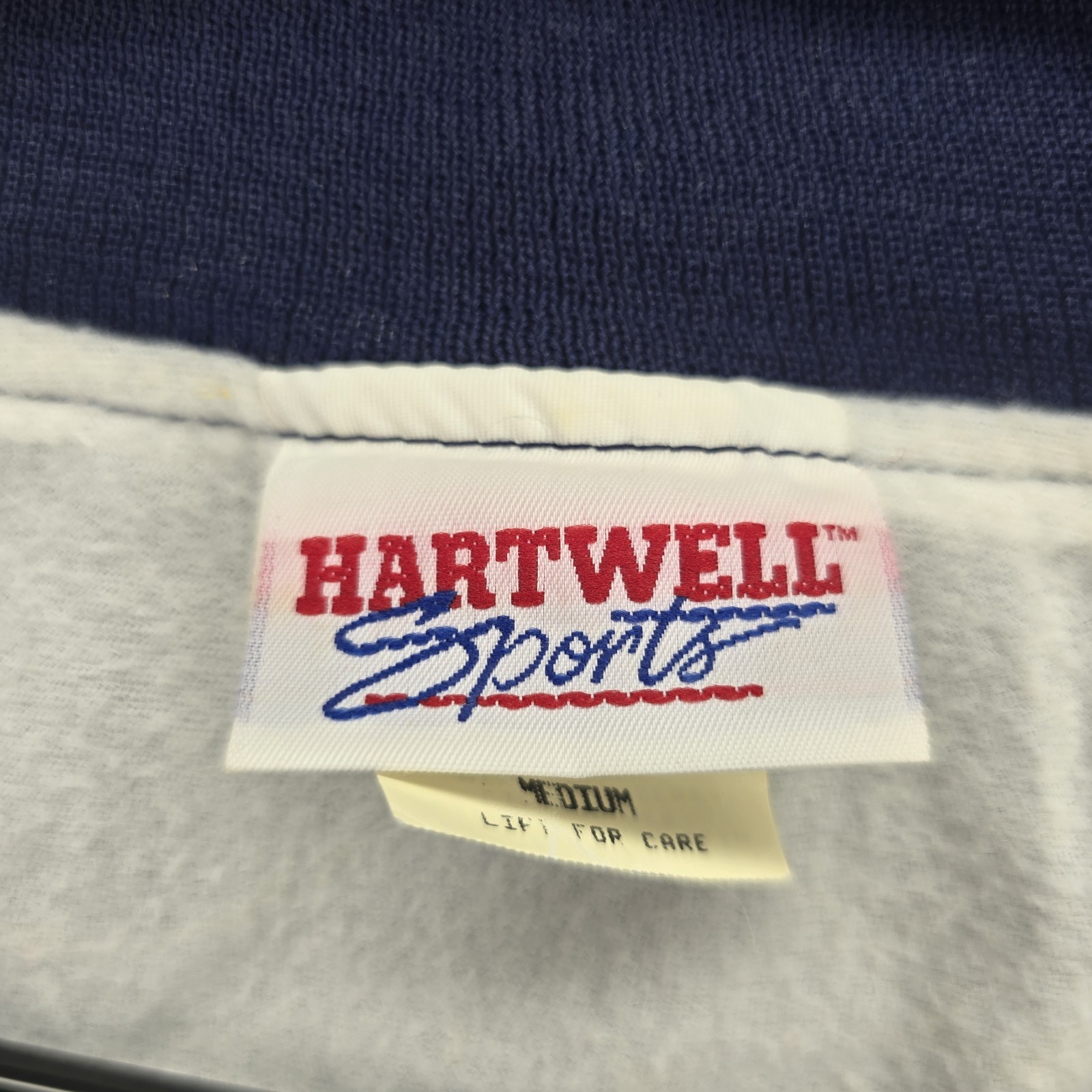 Hartwell Mens Windbreaker Jacket Size L Black Snap Front Bomber Vintage 90s
