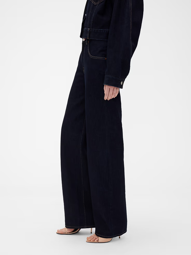 NEW – GAP – Gap Victoria Beckham High Rise Straight Jeans(Color:Dark Rinse Wash)