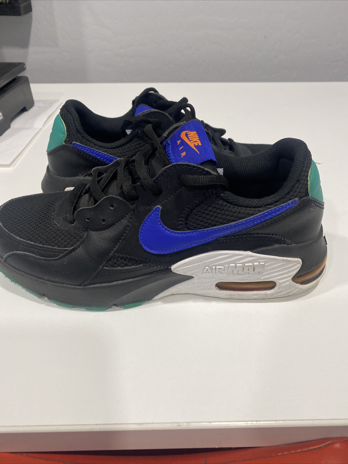 2019 Men’s Size 7.5 US Nike Air Max Excee Black/Hyper Blue-Green-CD4165-002
