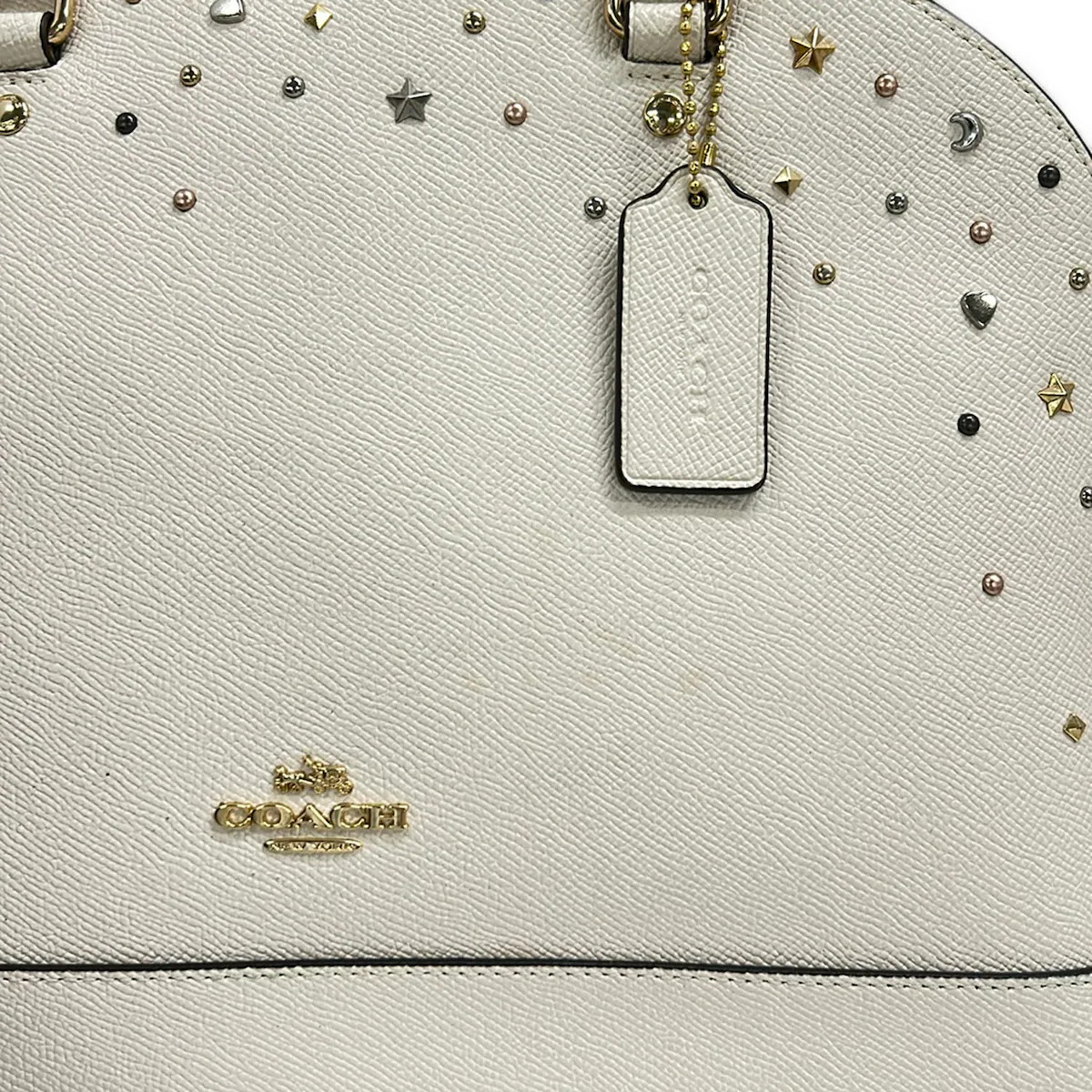 COACH – F22300 Cream Leather Handbag