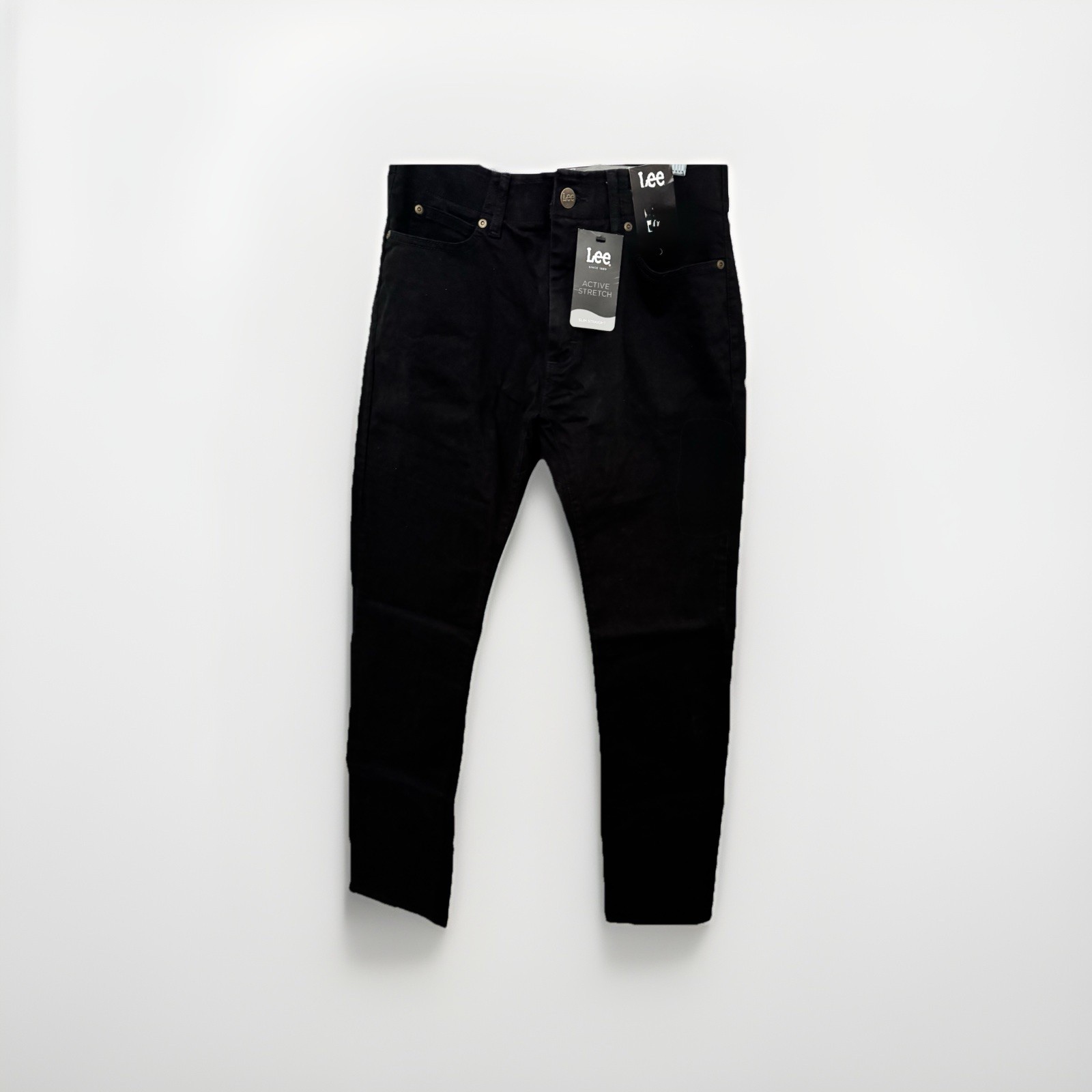 LEE Slim Straight Black Size 29x30Cotton/Elastane Active Stretch Slim Seat/Thigh