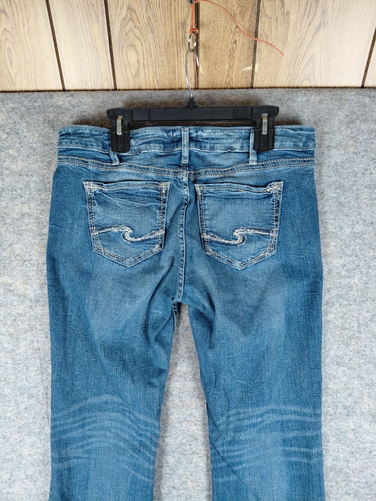 Silver Jeans Suki Bootcut Womens 36/31 Blue SMALL FLAW 37.5×28.5 Midrise