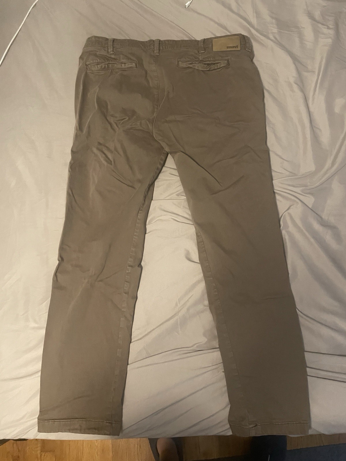 Mavi Mens Brown Classic Chino Pants, 38W 32L
