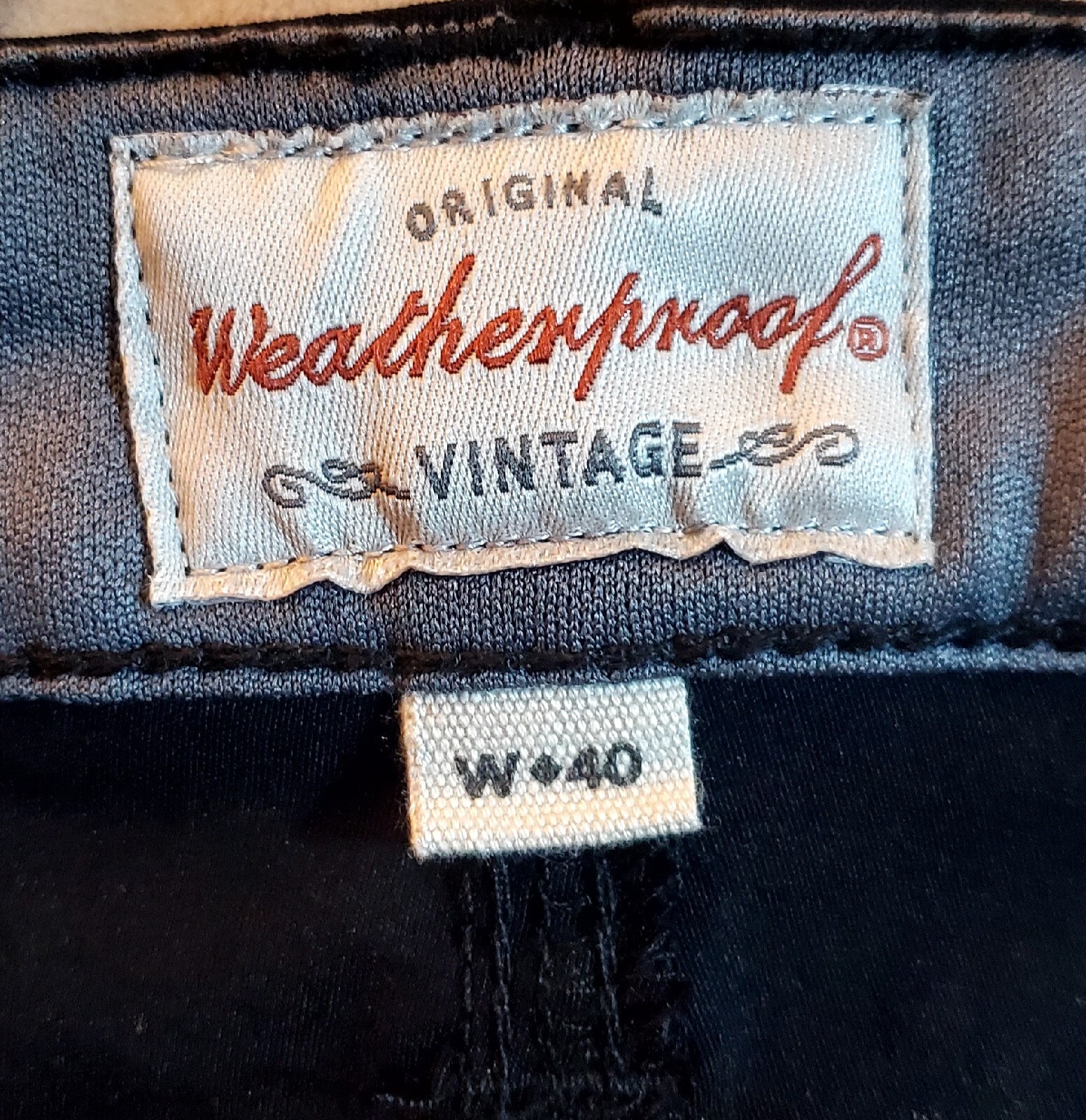 Weatherproof Vintage Shorts Black Cargo Original Trail Men 40 Nylon /Span NWT