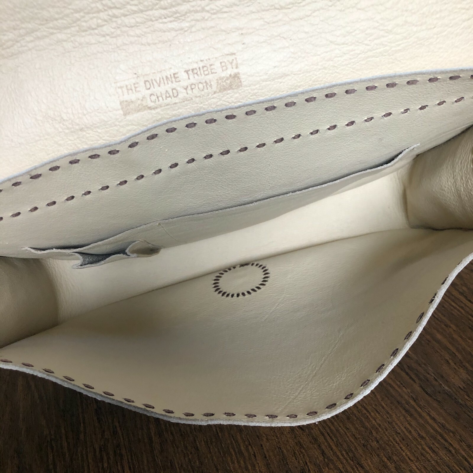 Divine Tribe by Chad Ypon Raw Hide Leather Laptop Satchel Messenger Bag RARE