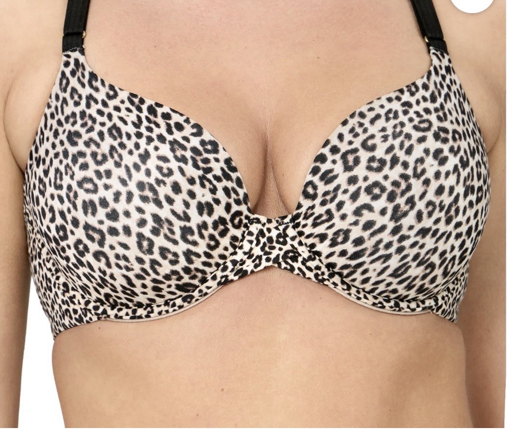 Joyspun Women’s Leopard Print Underwire Bra 42DD Little Lovely Leo NWT