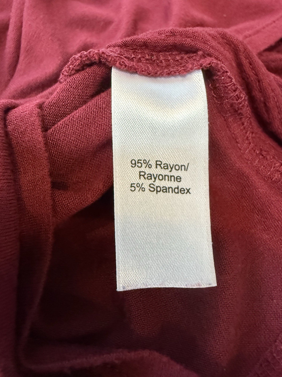 Maurices Women’s Burgundy Solid Sequin Sleeveless Scoop Neck Knit Tank Top L