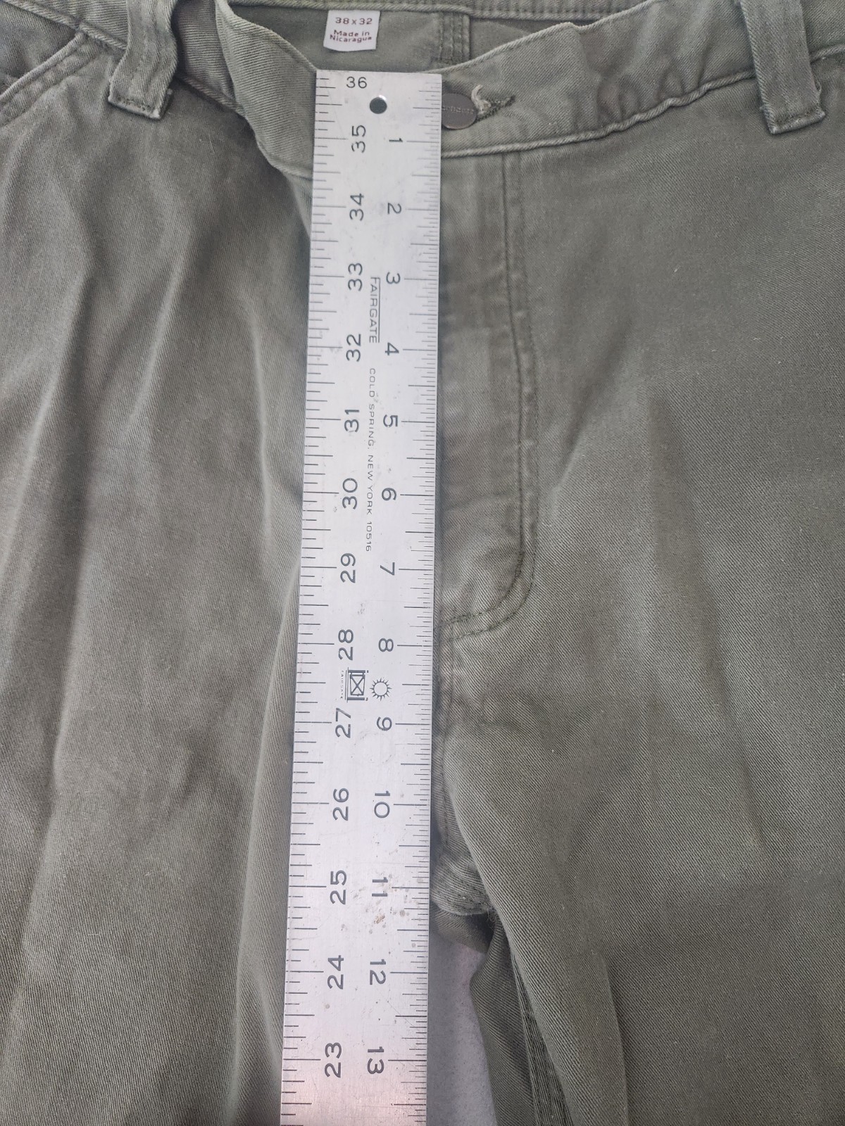Carhartt B324 ARG Carpenter Relaxed Fit Work Pants Olive Men’s 38X32
