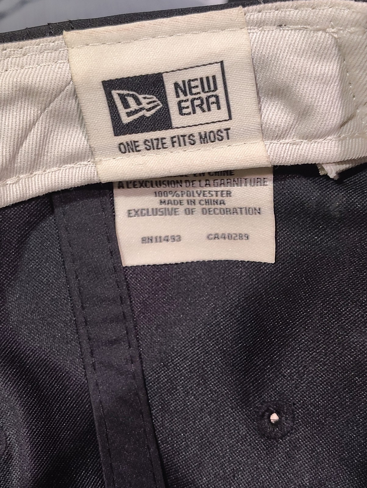 New Era x Fear Of God Essentials FOG 9Fifty Nylon Strapback Hat Cap Black