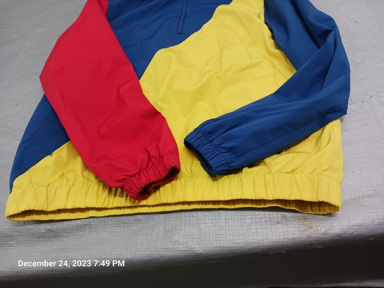 Forever 21 Retro Quarter Zip Color Block Windbreaker Size M