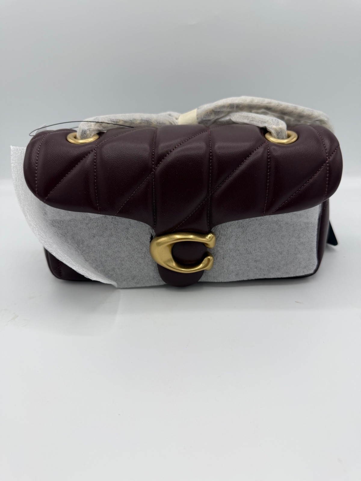 Coach Tabby Shoulder Bag 20 Quilted Leather Maple Gold Hardware CP149 NWT