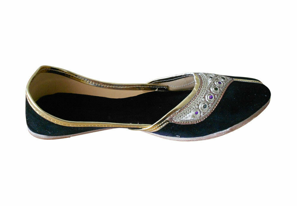 Women Shoes Indian Handmade Wedding Leather Ballerinas Jutties US 6-12