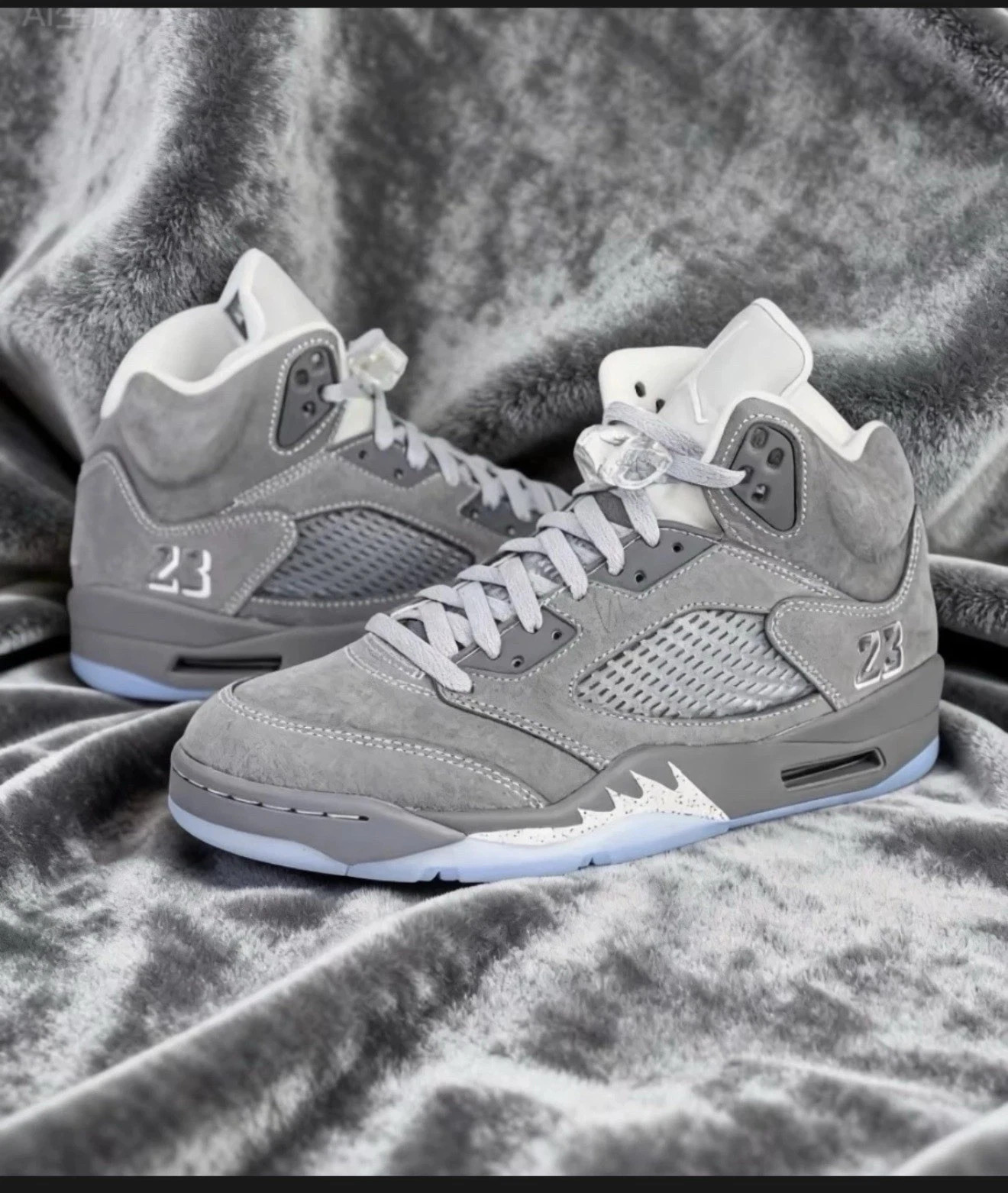 📣Air Jordan 5 Retro Wolf Grey 2026 Sneaker shoes Men’s