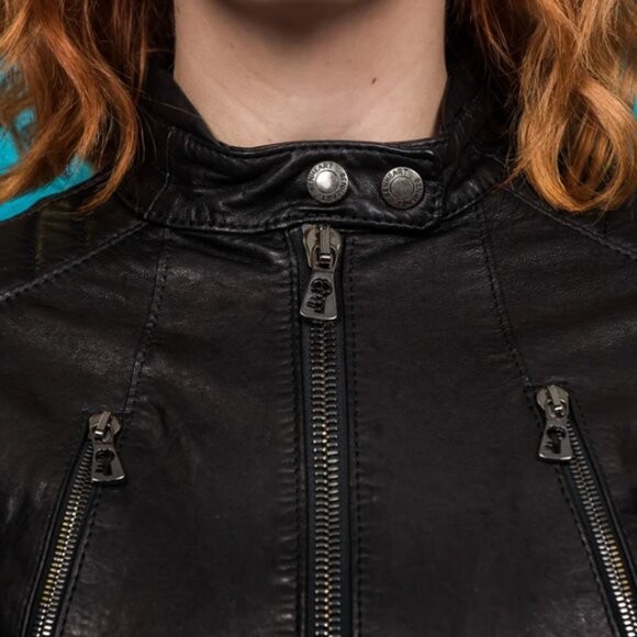 BenHeart Women’s XS Black Leather Jacket