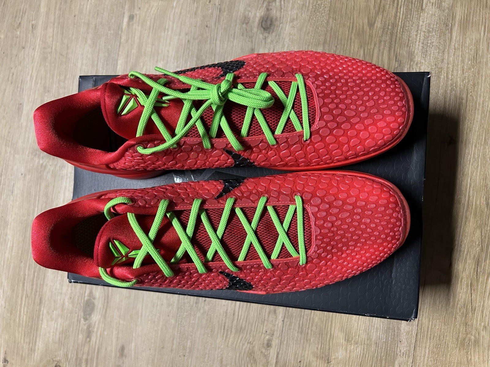 Nike Kobe 6 Protro Low Top Reverse Grinch Bright Crimson/Black FV4921-600