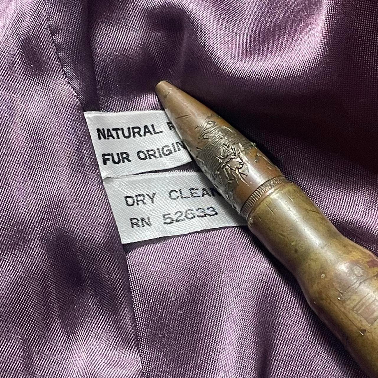VTG 80s Sergio Valente Genuine Rabbit Fur Grey Leather Bomber Jacket • Sz L