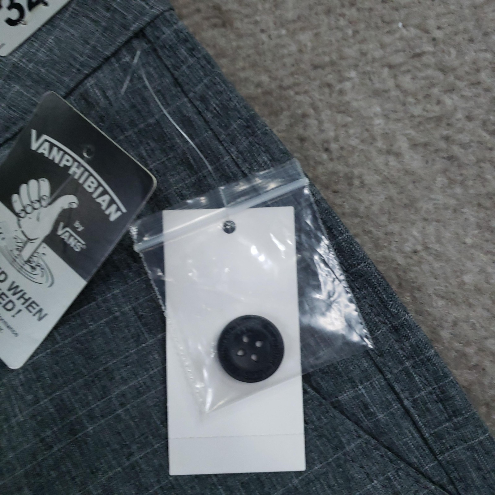Vanphibian By Vans Short Mens 32 Gray Quick Dry Stretch Pockets Back Pocket Swim