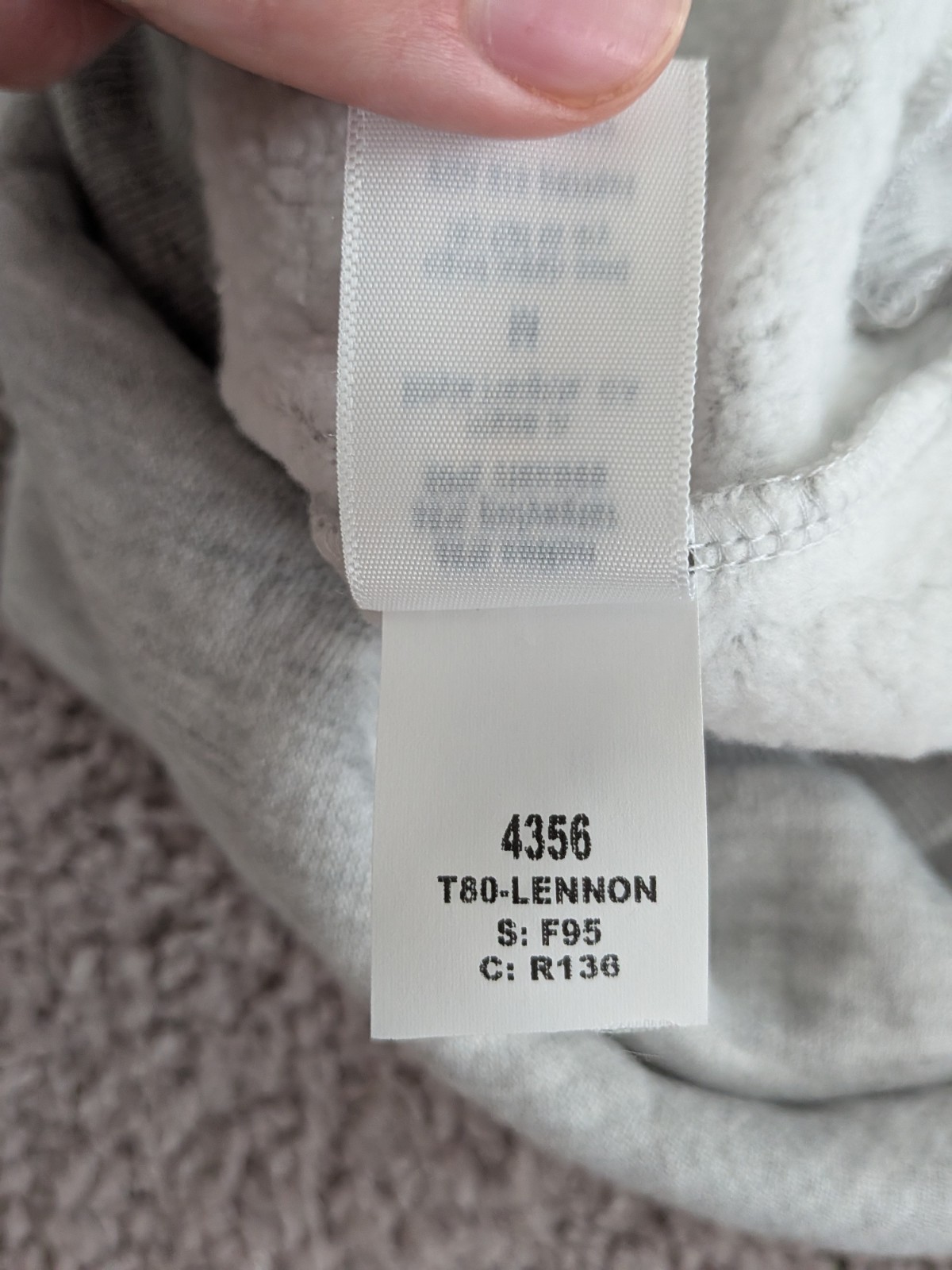 Perfect White Tee Lennon Fleece Crew Sweatshirt Women’s Medium Gray NWT