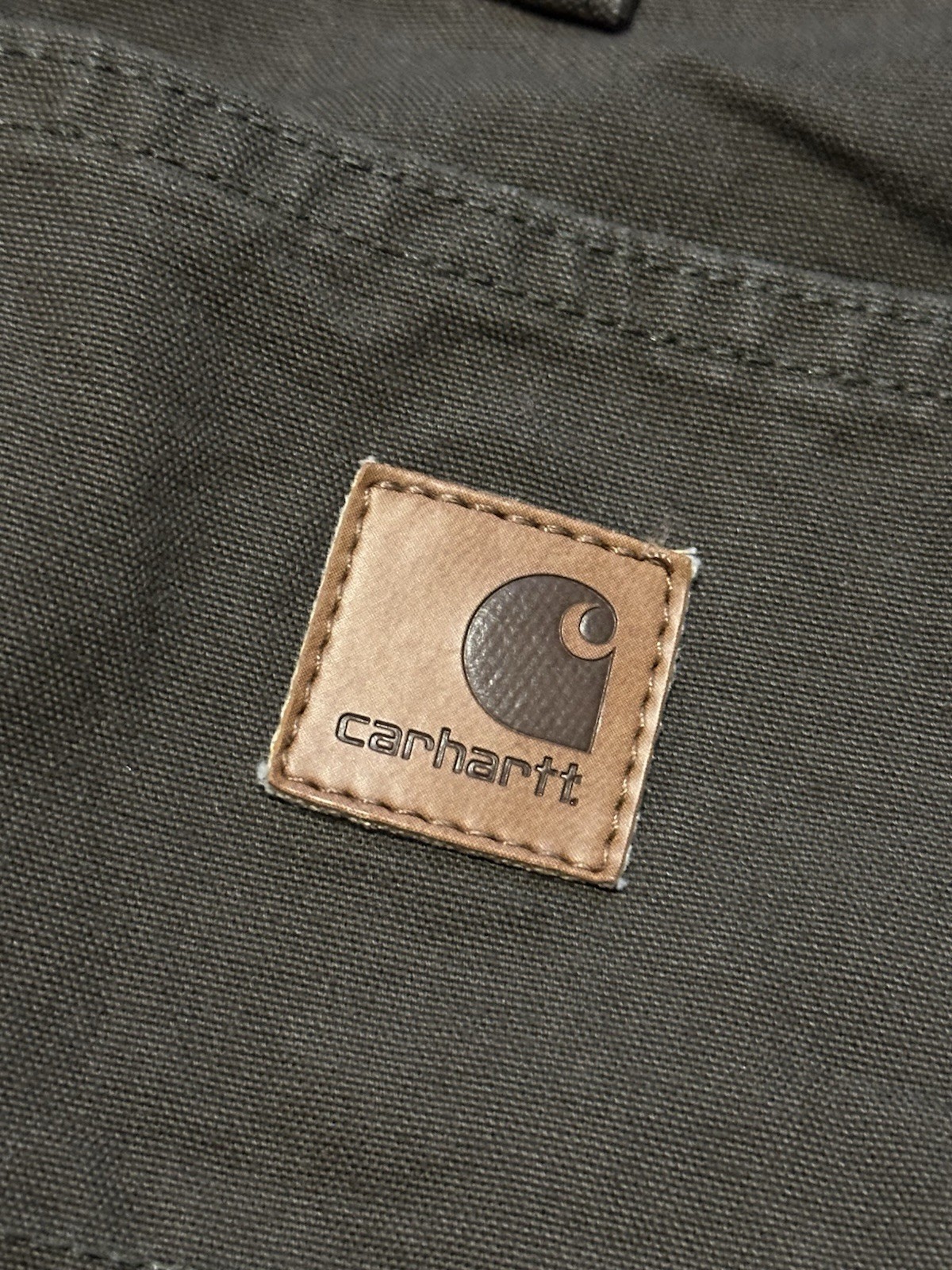 Carhartt Loose-Fit Canvas Utility Work Pant (Dungaree Fit), 34×30, Dark Brown