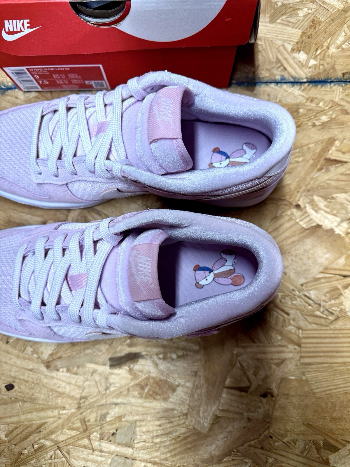Nike Dunk Low Pink Teddy Bear Women’s Size 9W