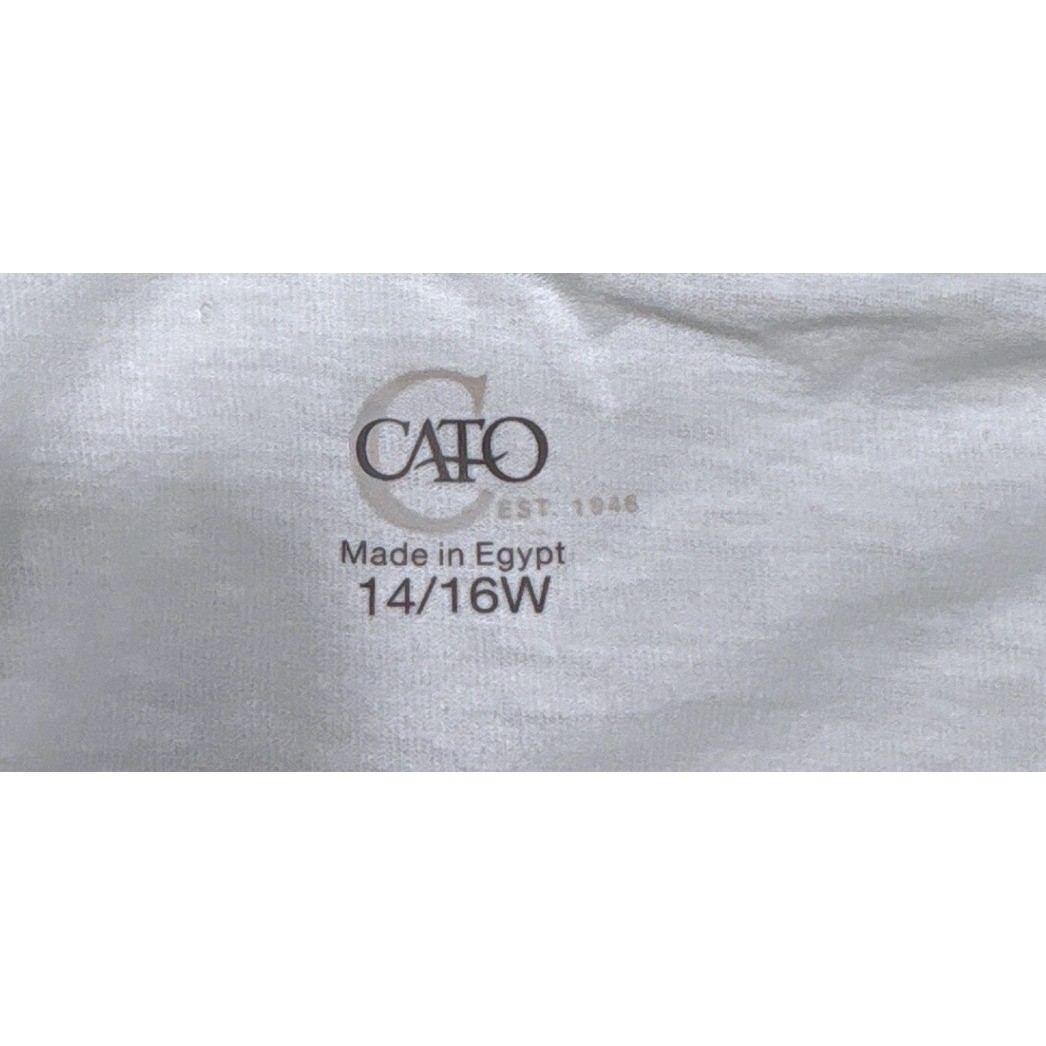 Cato Rodeo Star Graphic Ombre Fringe T-Shirt White Peach Kids Size 14/16W