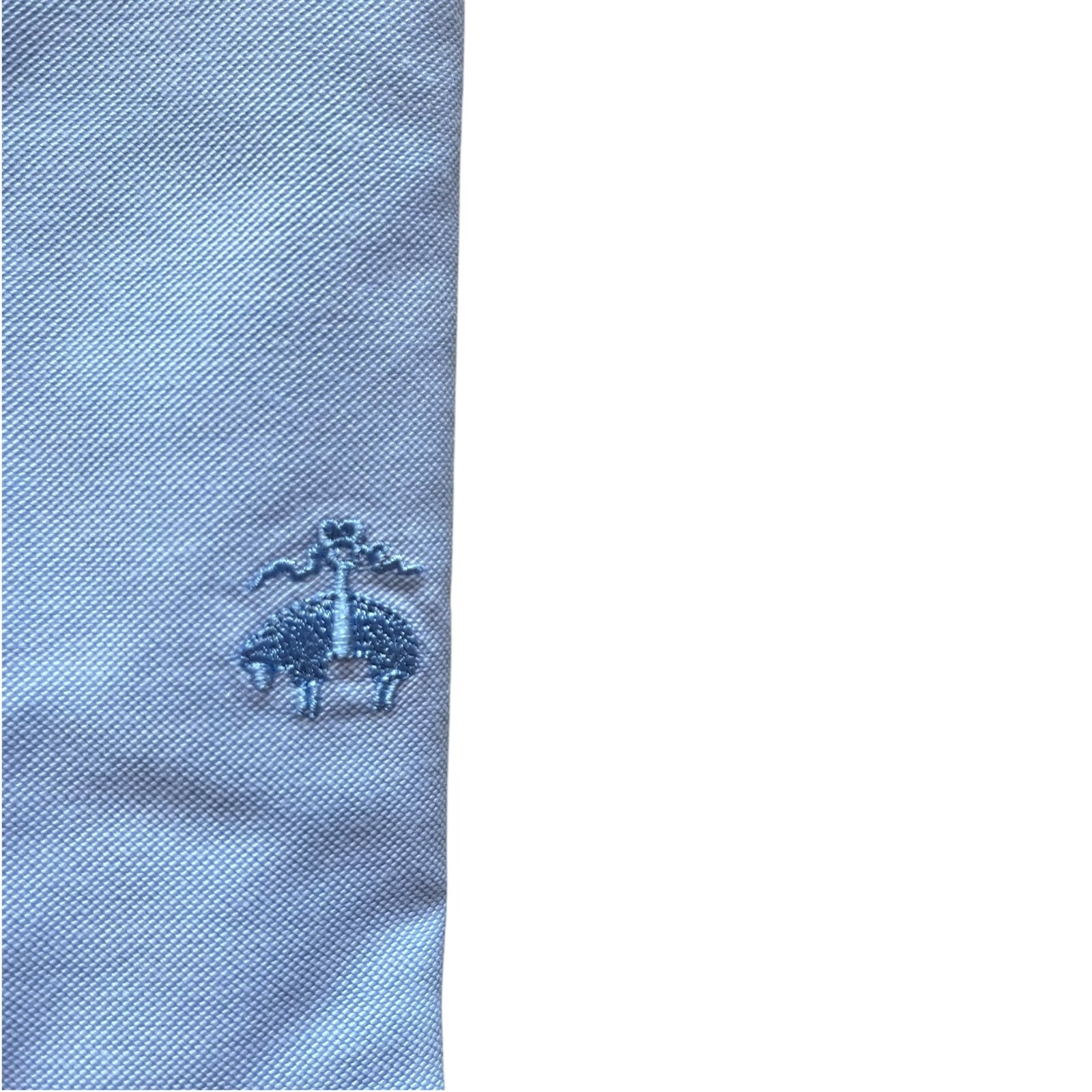 Brooks Brothers Mens Regular Fit Non Iron Stretch Solid Oxford Long Sleeve Shirt