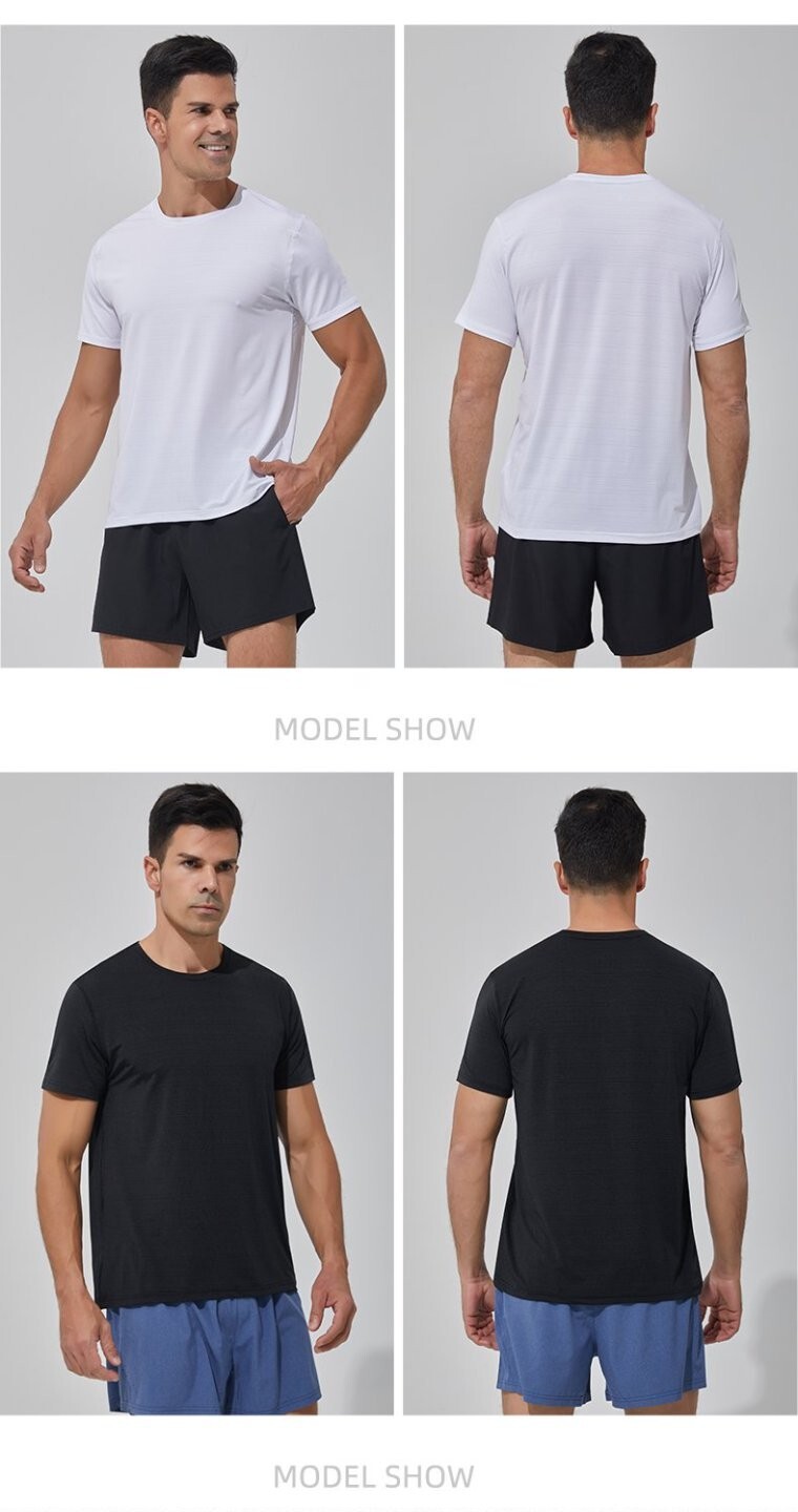 Men’s Short Sleeve UPF 50+ Sun Protection Shirts Quick Dry Rashguard Swim Shirt