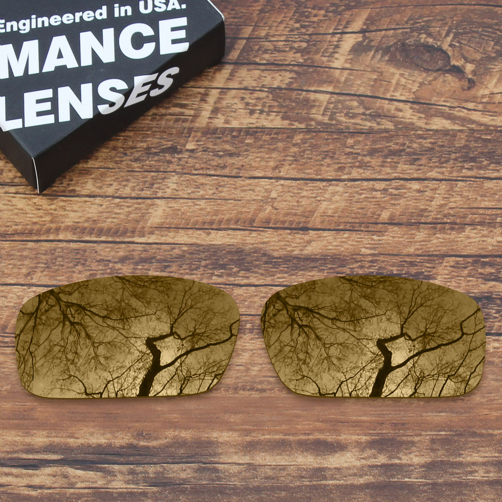 KEYTO Polarized Replacement Lens for-Oakley Crankshaft OO9239 Peach Gold
