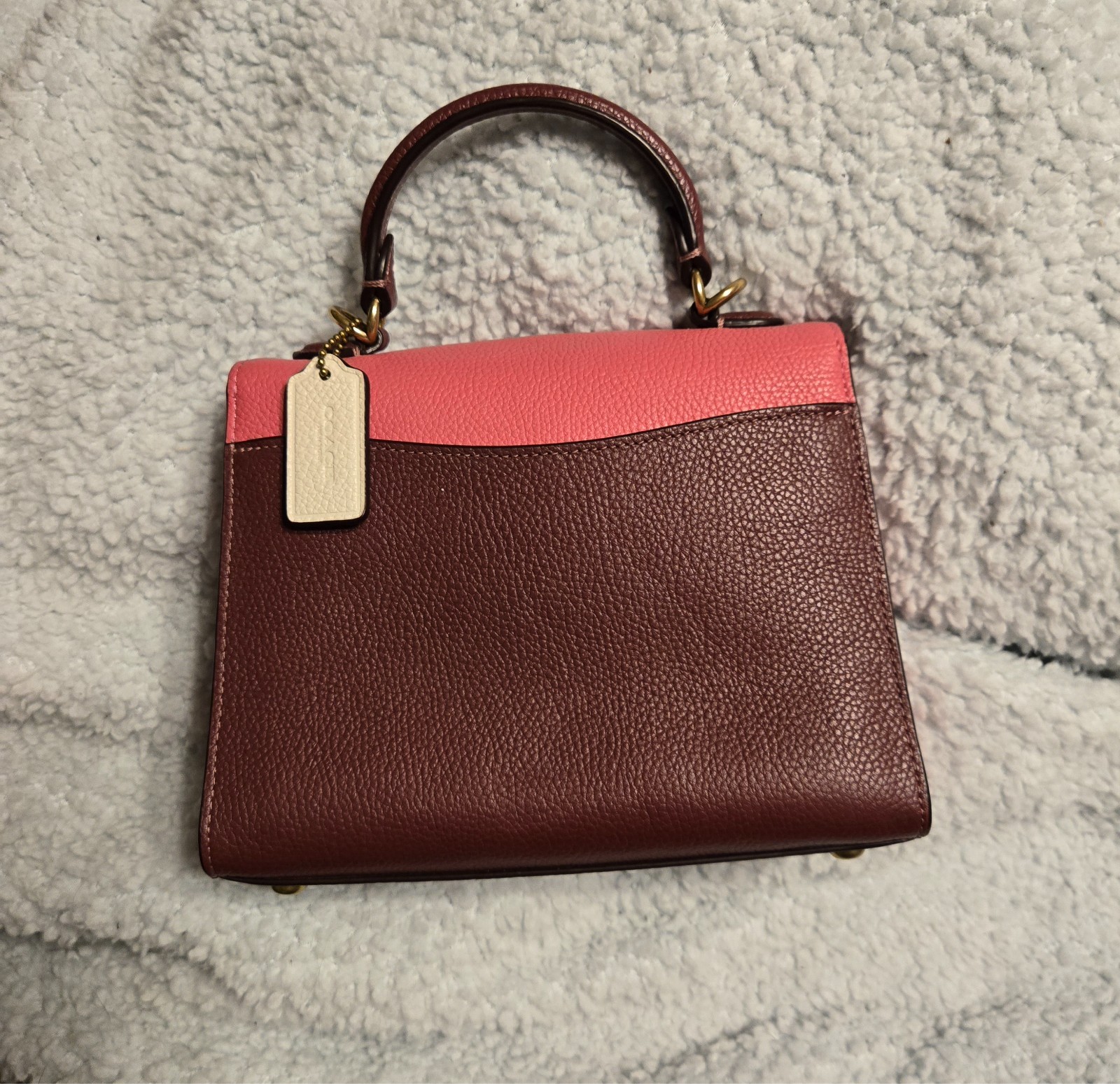 EUC Coach Tabby Top Handle 20 In Colorblock