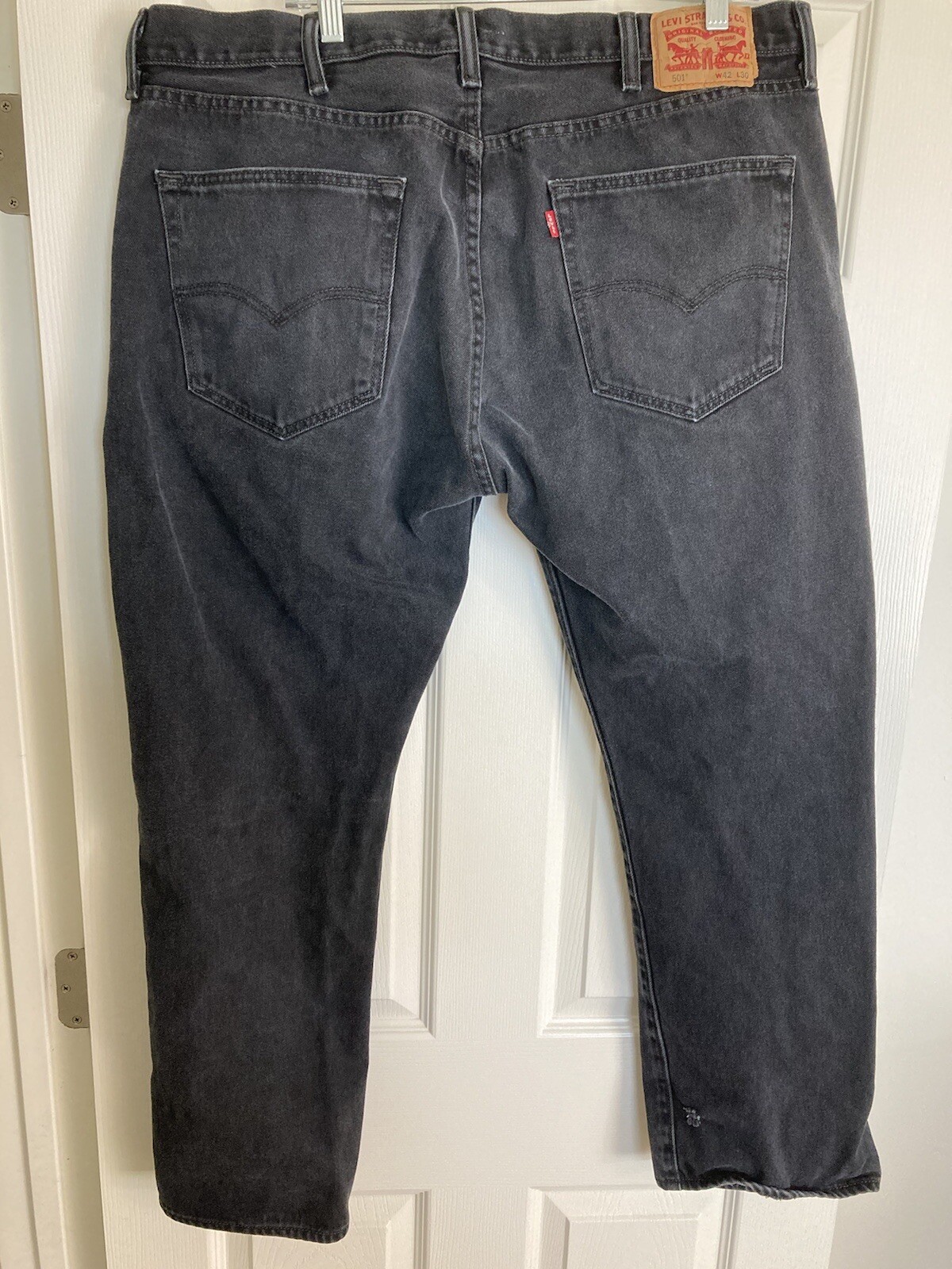 Levi Strauss Men’s Black Jeans Size W42 L30 Button Fly