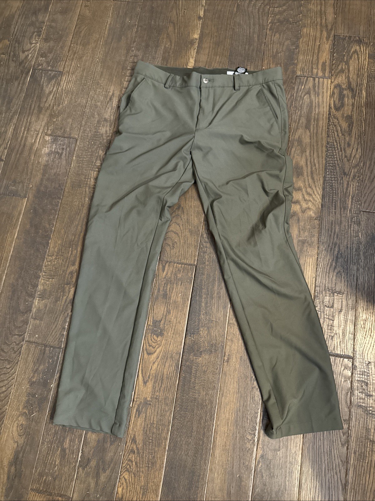 Greg Norman Men’s Golf Performance Comfort Stretch Pants Olive Green 34/32